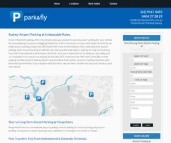 Airportparkandfly.com.au(Sydney Airport Parking at Unbeatable Rates) Screenshot