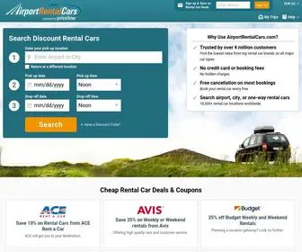 Airportrentalcars.com(Car rentals and cheap rental car deals) Screenshot