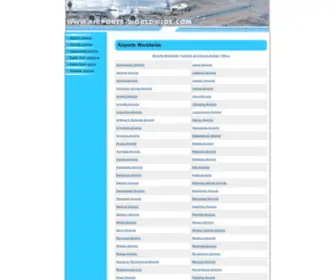 Airports-Worldwide.com(Airport directory) Screenshot