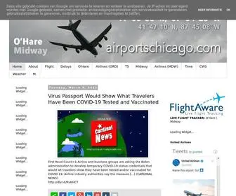 Airportschicago.com(Chicago O'Hare Airport News and Weather) Screenshot