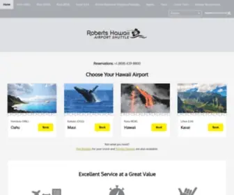 Airportshuttlehawaii.com(Hawaii Airport Shuttle Transportation) Screenshot