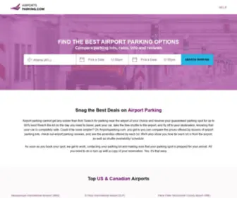 Airportsparking.com(Find the best & cheapest airport parking lots booking with) Screenshot