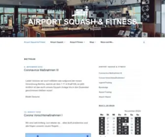 Airportsquash.de(Squash & Fitness Berlin) Screenshot