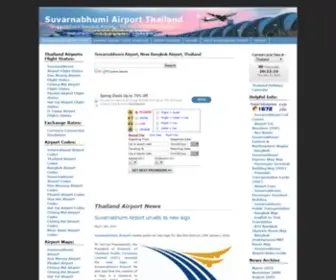 Airportsuvarnabhumi.com(Suvarnabhumi Bangkok Airport) Screenshot