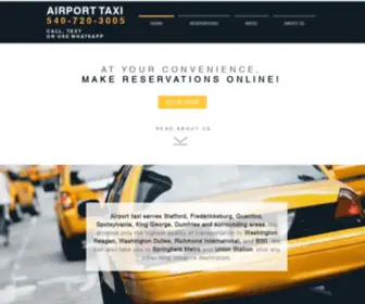 Airporttaxidmv.com(Airport Taxi) Screenshot