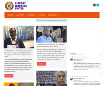 Airportworkersunited.org(Airport Workers United) Screenshot