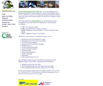 Airpowermnl.com(Air Power International Express (Phils.) Inc) Screenshot