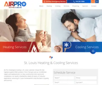 Airprostl.com(Air Pro Heating & Cooling) Screenshot