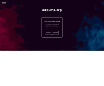 Airpump.org(Contact with domain owner) Screenshot