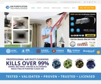 Airpurificationtech.com(Air Duct Cleaning Company) Screenshot