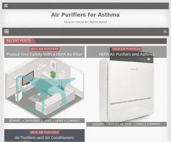Airpurifiersforasthma.com(Air Purifiers for Asthma) Screenshot