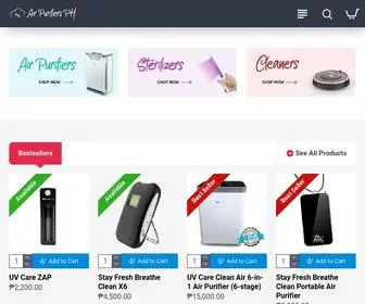 Airpurifiersph.com(Air Purifiers PH) Screenshot