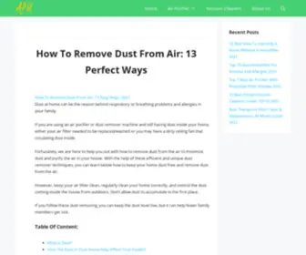 Airpurifierusers.com(How To Remove Dust From Air) Screenshot