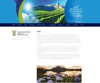 Airqualitylekgotla.co.za(Air Quality Governance Lekgotla) Screenshot