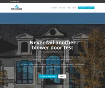 Airsealingpros.ca(Air Sealing Professionals) Screenshot