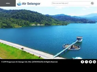 Airselangor.com(Pengurusan Air Selangor Sdn. Bhd. (SMS & Helpline:15300)) Screenshot