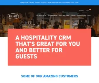 Airship.co.uk(Data driven loyalty CRM for hospitality) Screenshot