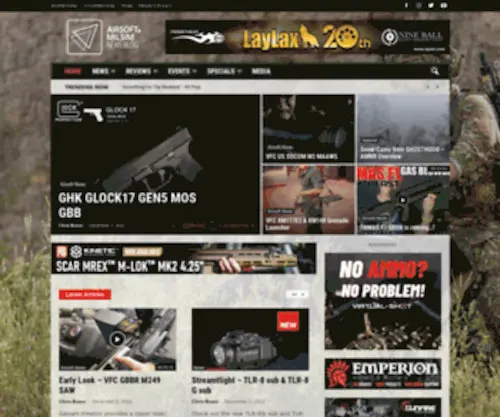 Airsoft-Military-News.com(Airsoft & Military News Blog) Screenshot