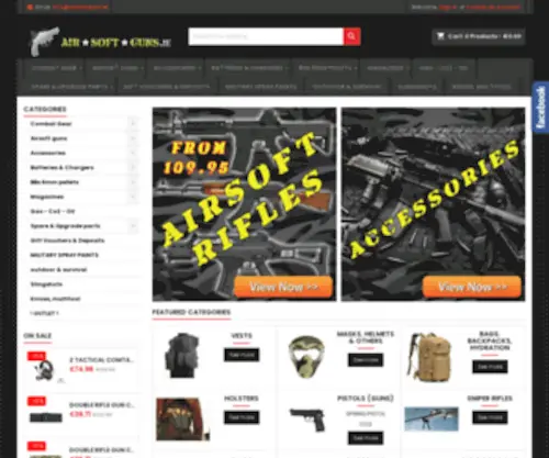 Airsoftguns.ie(You can purchase Airsoft Guns from our online store in Ireland. Our warehouse) Screenshot