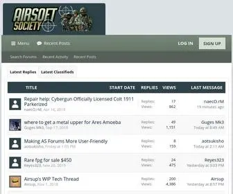 Airsoftsociety.com(Airsoft Forum) Screenshot