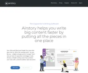 Airstory.co(Airstory writing software for teams and pros) Screenshot