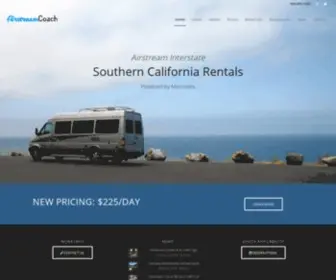 Airstreamcoach.com(Luxury Airstream Interstate for rent in Southern California) Screenshot