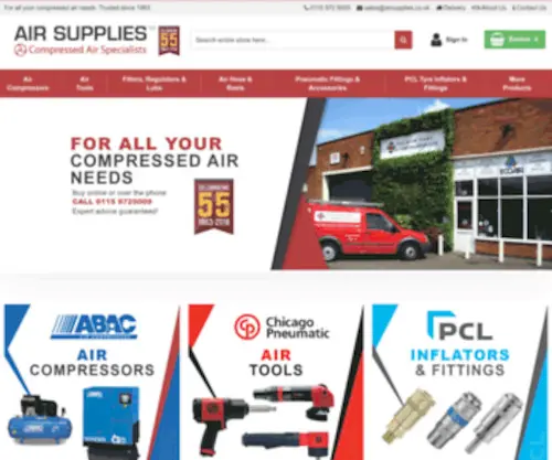 Airsupplies.co.uk(Air Compressors) Screenshot