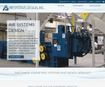 Airsystemsdesign.com(Pneumatic Conveying Systems) Screenshot