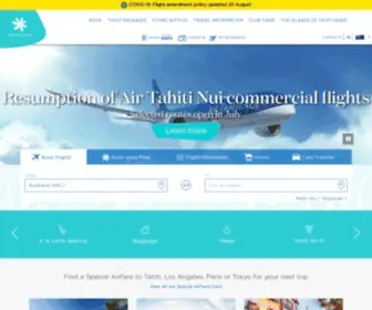 Airtahitinui.co.nz(Air Tahiti Nui Official Website) Screenshot