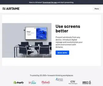 Airtame.com(Wireless presentation and digital signage platform) Screenshot