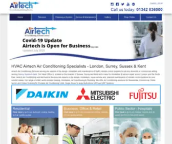 Airtech.co.uk(HVAC Air Conditioning Services) Screenshot