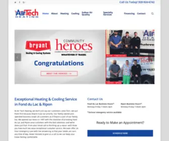 Airtechhtg.com(Air Tech Heating) Screenshot