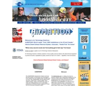 Airtechnologysolutions.com(AirMATION Remove Diesel Exhaust System FireHouse EMS Station) Screenshot