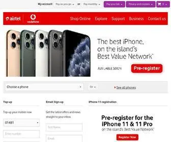 Airtel-Vodafone.com(Channel Islands) Screenshot