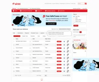 Airtelhellotunes.in(Airtel hello tunes) Screenshot