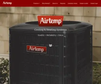 Airtemp.com(Cooling & Heating Systems) Screenshot