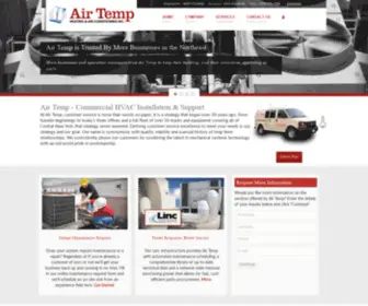 Airtemphvac.com(Air Temp Commercial HVAC Services) Screenshot