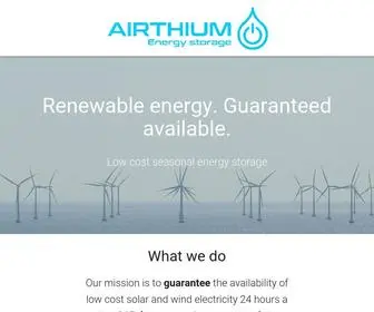 Airthium.com(Seasonal Energy Storage) Screenshot