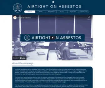 Airtightonasbestos.uk(Airtight on Asbestos) Screenshot