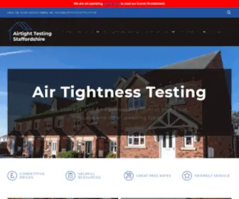 Airtighttestingstaffordshire.co.uk(New Build Airtight Testing And More) Screenshot