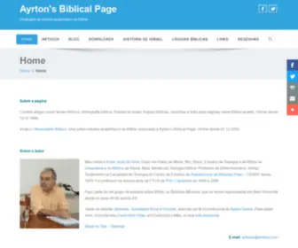 Airtonjo.com(Ayrton's Biblical Page) Screenshot