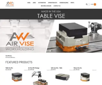 Airvise.com(Pneumatic Workholding) Screenshot