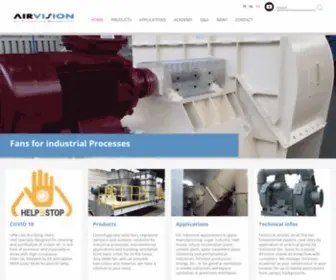 Airvision.be(Industrial fans) Screenshot