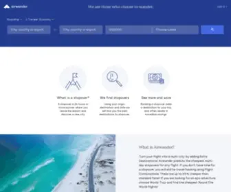 Airwander.com(Ultimate Stopover Flight Search) Screenshot