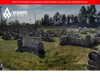 Airwarriorspaintball.com(Air Warriors Paintball) Screenshot