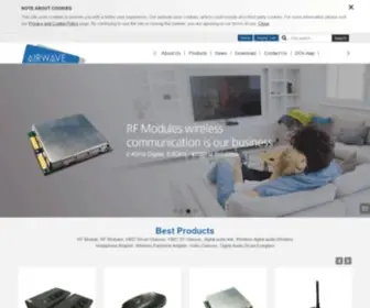 Airwave.com.tw(RF Modules Manufacturer) Screenshot