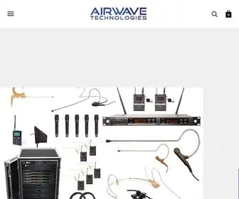 Airwavetechnologies.com(Airwave Technologies Wireless Mics) Screenshot