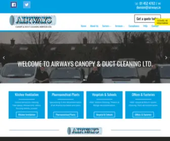 Airways.ie(Canopy & Duct Cleaning Services) Screenshot