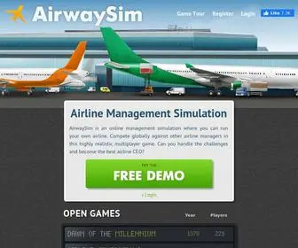 Airwaysim.com(AirwaySim Airline Game) Screenshot