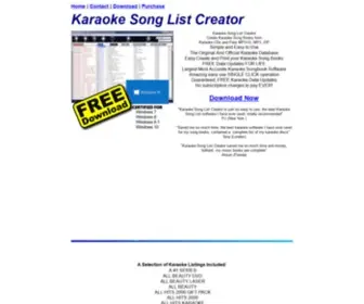 Airwer.com(Karaoke Song List Creator) Screenshot